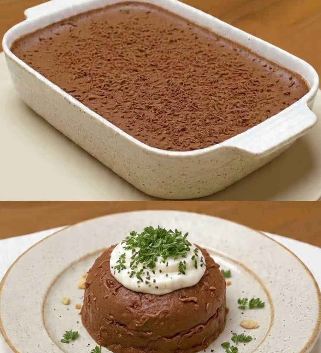 Keto Italian tiramisu dessert with cocoa topping