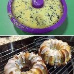 keto lemon poppy seed bundt cake with sugar free glaze